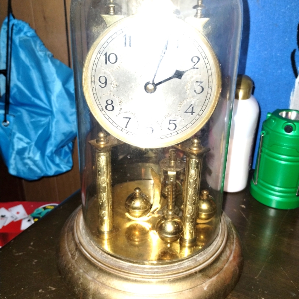 Brass vintage clock